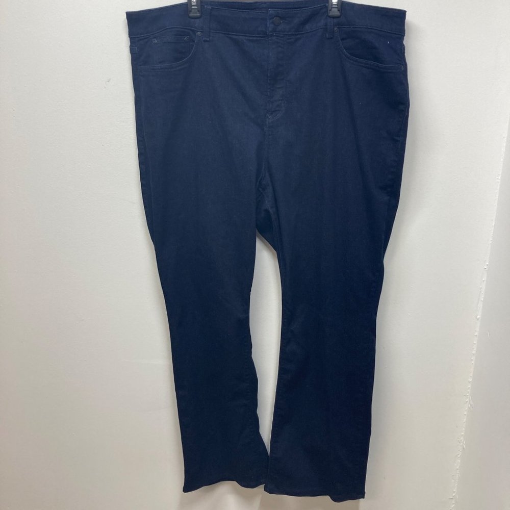 NYDJ barbara bootcut jeans dark wash hi rise plus size 24w